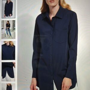 LYSSE Schiffer Button Down True Navy, Size L
